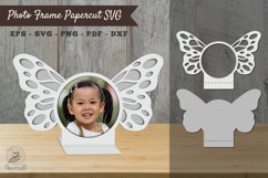 Butterfly Photo Frame Papercut SVG Product Image 1