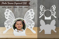 Butterfly Photo Frame Papercut SVG Product Image 1