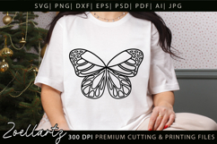 Butterfly SVG PNG EPS Breast Cancer Awareness SVG For Cricut Product Image 2