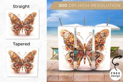 3D 20oz Butterfly Tumblers Sublimation Product Image 2
