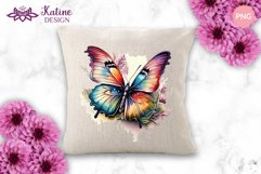 Butterfly PNG Watercolor Sublimation Design Bundle 