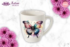 Butterfly PNG Watercolor Sublimation Design Bundle 