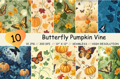 butterfly pumpkin vine, monarch migration design, nature garden background, delicate flight art, golden hour pattern, autumn insect art, pollinator garden design, magic hour background, bokeh effect paper, wildlife autumn art