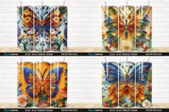 3D Butterfly Quilling Floral Insulated Tumbler Wrap Bundle Product Image 6