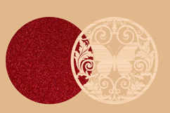 Butterfly Round Sign SVG Product Image 2
