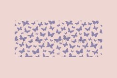 butterfly seamless pattern libbey beer can glass full wrap svg presized template for 16oz and 20oz glass for Cricut Silhouette and sublimation