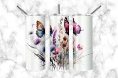 Butterfly 20 oz Skinny Tumbler Design Product Image 2