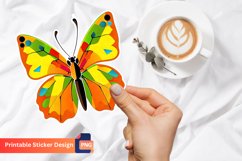 Butterfly Sticker, Colorful Butterfly Sticker Product Image 1