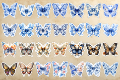 Floral butterfly stickers bundle, summer stickers, flowers Product Image 2