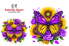 Butterfly Sublimation Clipart Product Image 1