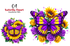 Butterfly Sublimation Clipart Product Image 1