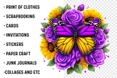 Butterfly Sublimation Clipart Product Image 2