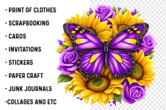 Butterfly Sublimation Clipart Product Image 2