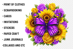 Butterfly Sublimation Clipart Product Image 2