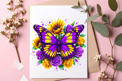 Butterfly Sublimation Clipart Product Image 5