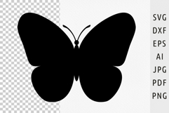 Flying butterfly svg Butterfly silhouette svg for laser cut Product Image 1