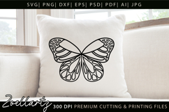 Butterfly SVG PNG EPS Breast Cancer Awareness SVG For Cricut Product Image 1