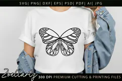 Butterfly SVG PNG EPS Breast Cancer Awareness SVG For Cricut Product Image 4