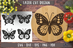 Butterfly svg Laser engraved Cutting board