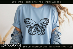 Butterfly SVG PNG EPS Breast Cancer Awareness SVG For Cricut Product Image 3