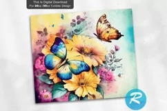Butterfly Tumbler,Watercolor Tumbler,Bright Colors,Designs Template,Flowers Butterfly,Butterfly Tumbler,Flower Tumbler,Butterfly Flower,Butterfly Flower png,Digital Download,Tumbler Straight PNG,mom Funny,Sublimation Design,20oz Skinny Tumbler,