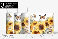 Butterfly Tumbler Sublimation Designs Skinny Tumpler Wrap