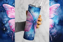 Butterfly Tumbler Wrap, Alcohol Ink Tumbler Wrap, P Butterfly nda Png, Cute Tumbler Wrap