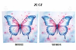 Butterfly Tumbler Wrap, Alcohol Ink Tumbler Wrap, P Butterfly nda Png, Cute Tumbler Wrap