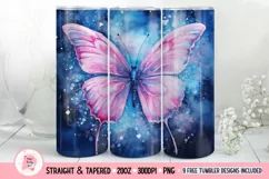 Butterfly Tumbler Wrap, Alcohol Ink Tumbler Wrap, P Butterfly nda Png, Cute Tumbler Wrap