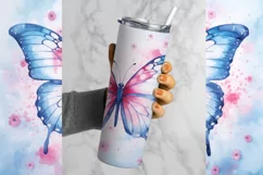 Butterfly Tumbler Wrap, Alcohol Ink Tumbler Wrap, P Butterfly nda Png, Cute Tumbler Wrap