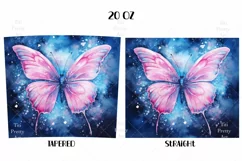Butterfly Tumbler Wrap, Alcohol Ink Tumbler Wrap, P Butterfly nda Png, Cute Tumbler Wrap