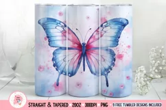Butterfly Tumbler Wrap, Alcohol Ink Tumbler Wrap, P Butterfly nda Png, Cute Tumbler Wrap