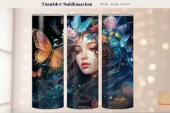 Butterfly Tumbler Wrap | Fairy Tumbler Sublimation Designs 