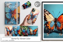 Digital Paper Butterfly Vibrant Color Product Image 1