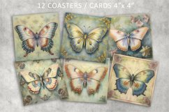Butterfly Vintage images for Coasters Product Image 1