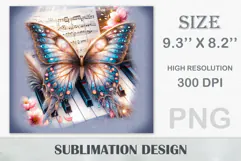 Download this stunning Butterfly Violin Tumbler Wrap for sublimation tumblers (20 oz). A perfect blend of music, art, and boho charm. High-quality PNG (300 dpi).