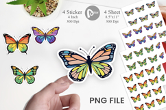 Spring Butterfly Sticker Product Image 1