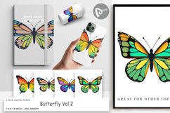 Digital Paper Spring Butterfly Product Image 1