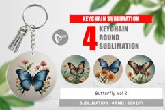 Keychain Butterfly illustration Product Image 1
