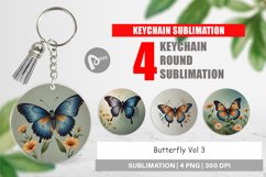 Keychain Butterfly illustration Product Image 1