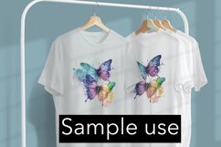 Beautiful Watercolor Butterfly - Sublimation - Digital Product Image 3