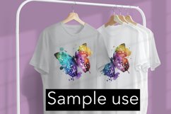 Beautiful Watercolor Butterfly - Sublimation - Digital Product Image 3