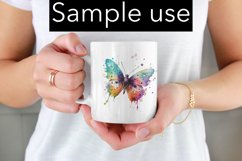 Beautiful Watercolor Butterfly - Sublimation - Digital Product Image 2