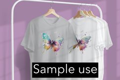 Beautiful Watercolor Butterfly - Sublimation - Digital Product Image 3