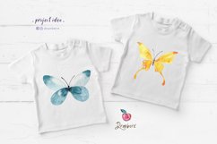 Watercolor Butterflies, hand painted, png file - 004 Product Image 8