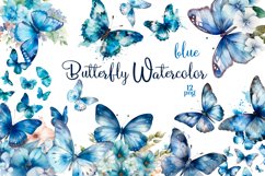 Watercolor Butterflies for Sublimation, Flower PNG Product Image 1