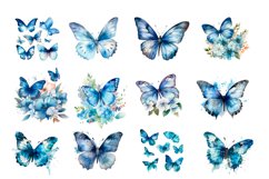 Watercolor Butterflies for Sublimation, Flower PNG Product Image 2