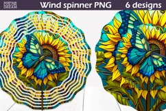 Stained Glass Wind Spinner | Butterfly Wind Spinner Product Image 1