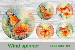 Summer wind spinner sublimation design, colorful butterfly sublimation design, wind spinner bundle, butterfly sublimation.