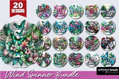 Butterfly Wind Spinner Bundle - Flowers Spinner Sublimation